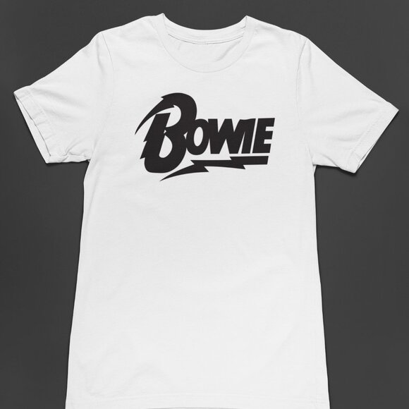 David Bowie Rock and Roll Bolt Shirt. Multiple Sizes. Multiple Colors. Fast Ship - Picture 1 of 1